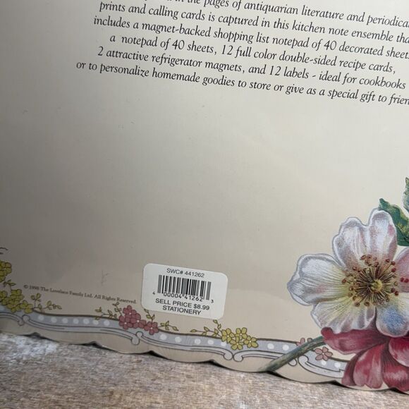 VTG Victorian Kitchen Set Shopping List, Labels, Notepad, Magnets, Recipe Cards - Picture 16 of 16